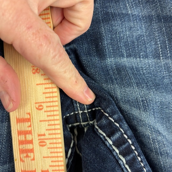 Rock Revival mid-rise sz 25 Blue Boot Cut Jeans with Authentic Wear **see pics - Picture 5 of 11